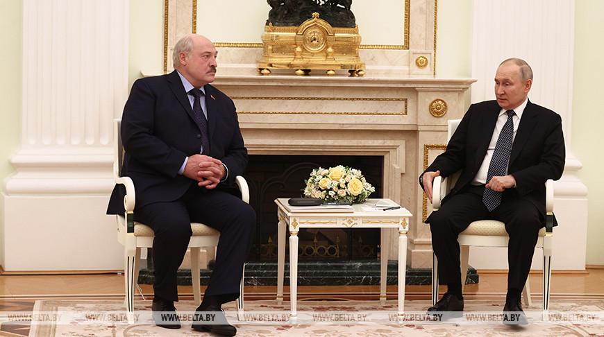 Лукашенко на переговорах с Путиным: мы все преодолеем, надо немного времени