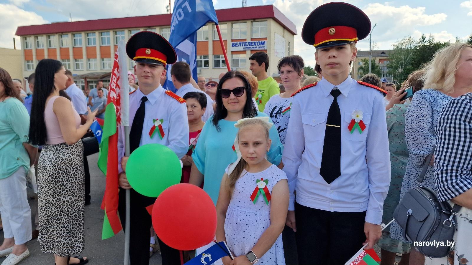 Праздничные мероприятия, посвященные Дню Независимости Республики Беларусь прошли в Наровле