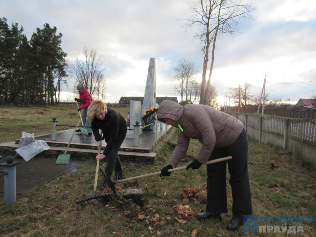 Депутаты и молодежь Наровлянщины навели порядок на еврейском кладбище