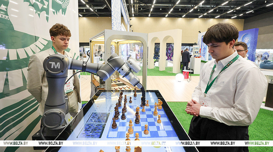 Огромные шахматы, роботы-официанты, чеканка монет. Туристический потенциал регионов представлен на выставке «Моя Беларусь»